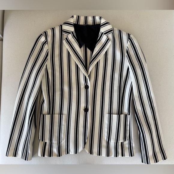 MaxMara Jackets & Blazers - Max Mara Weekend blazer jacket striped black White medium small